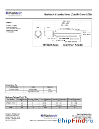 Datasheet MT6224-AHRG manufacturer Marktech